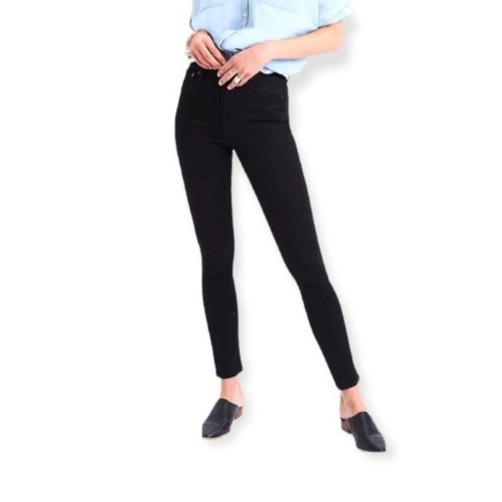 Madewell Black High Riser Skinny Jeans
